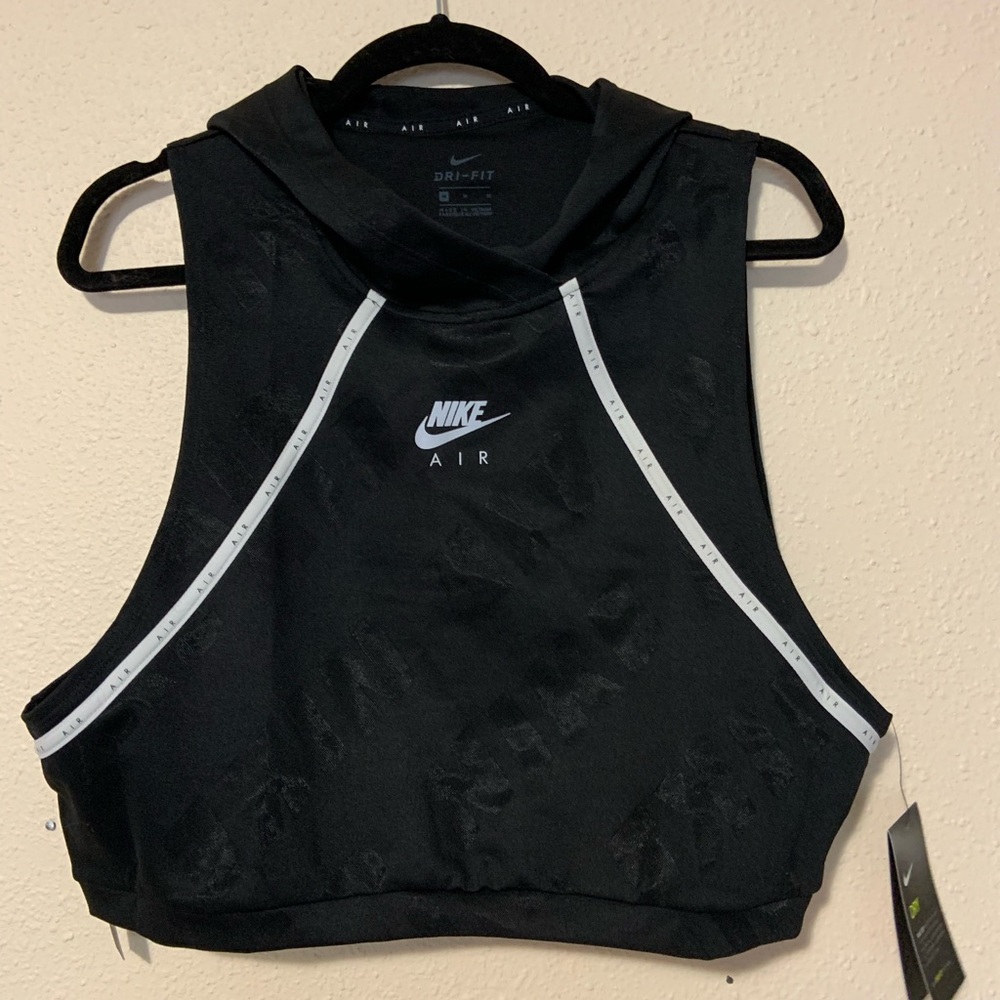 Nike Air Sportswear Black Sleeveless Crop Top